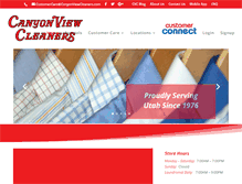 Tablet Screenshot of canyonviewcleaners.com